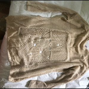 Knit cardigan with cute back